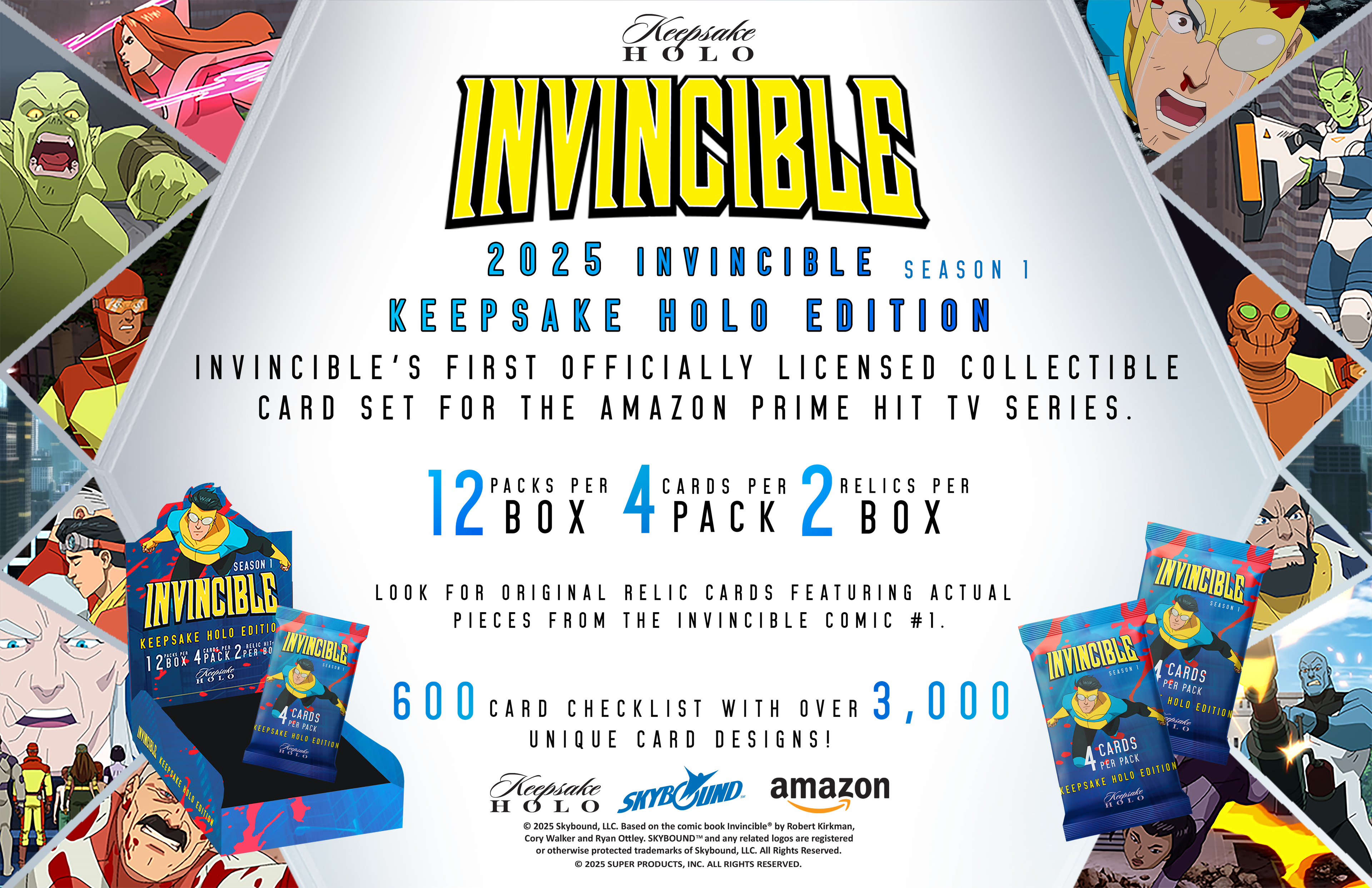 2025 Invincible Season 1 Keepsake Holo Hobby Box